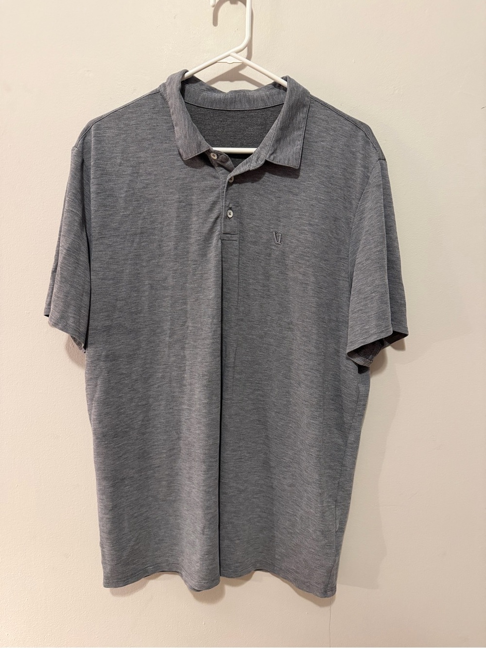 Vuori Heather Gray Polo Shirt - XL